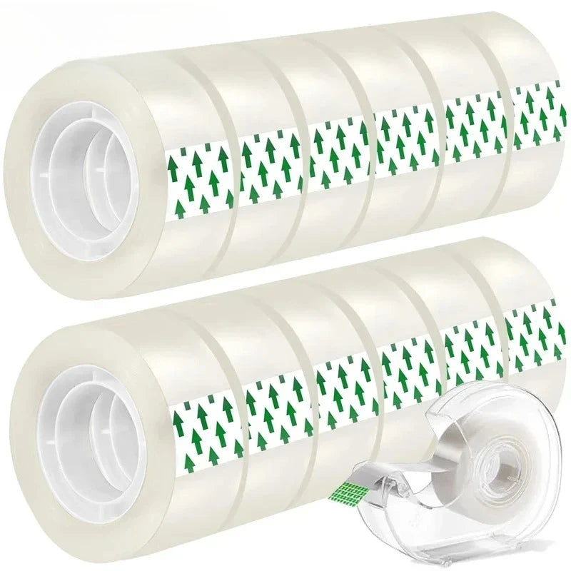10/5/1 Rolls Premium Transparent Tape 0.8cm 1.2cm 1.8cm Multifuntion