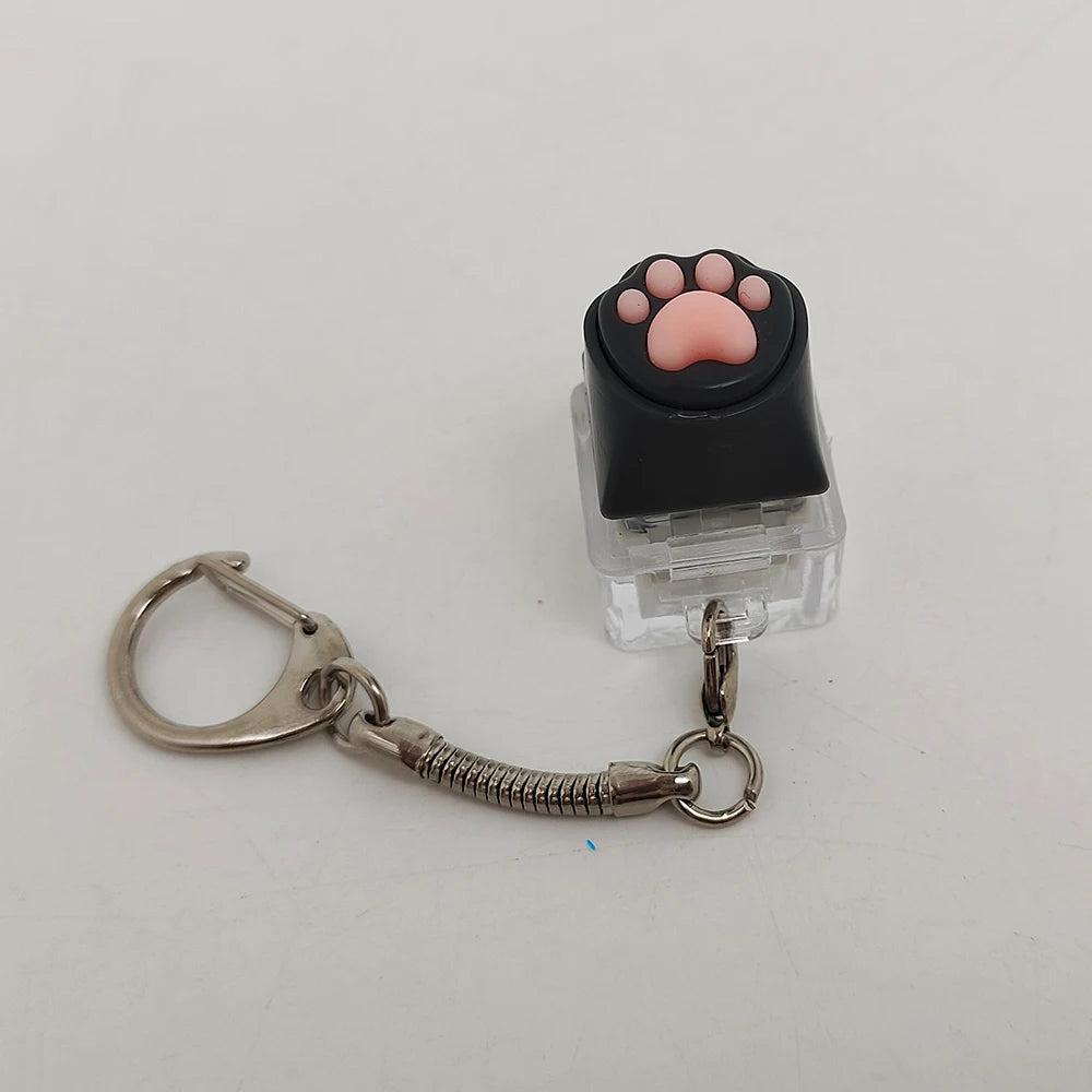 Cute Cat Claw Key Chain Key Ring Fingertip Decompression Pressure Toy