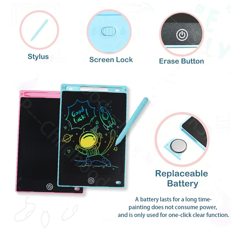 8.5"  Drawing Board LCD Writing Tablet For Kids Boy Girl Montessori