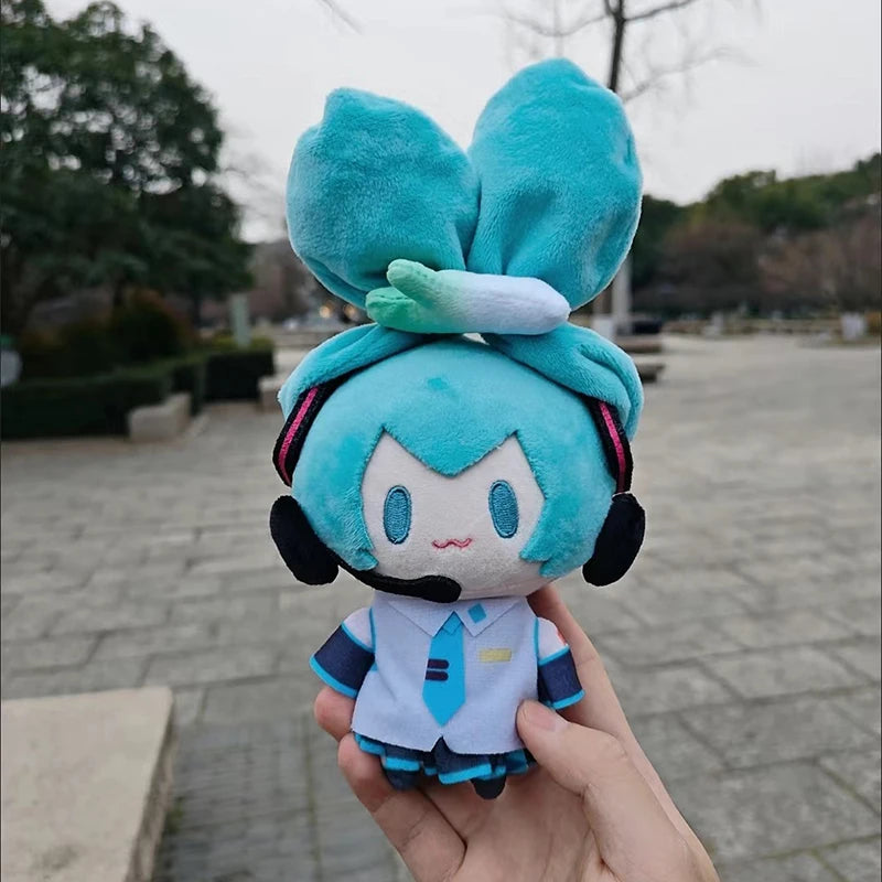 15cm Hatsune Miku Kawaii Q Version Figure Plush Doll Anime Peripheral