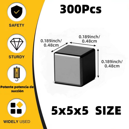 Square magnets, Great Pull Force, Perfect for Fridge, Garage, Kitchen,