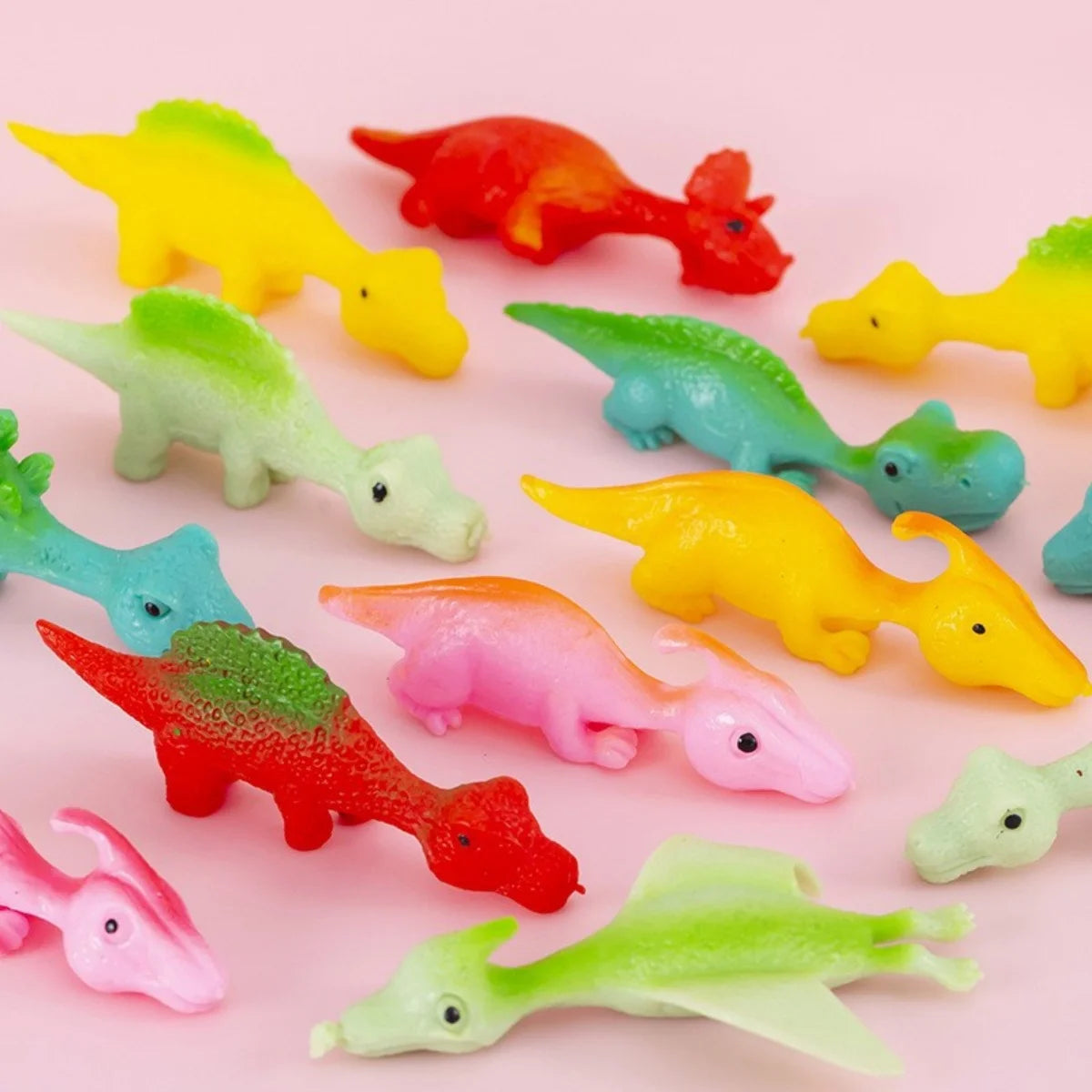 5-20Pcs Colorful Finger Catapult Dinosaur Games Kids Birthday Baby