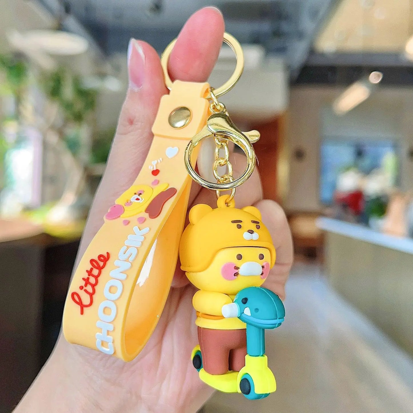 Choonsik Keychains Kuka Silicone Figurines Car Key Chains Bags