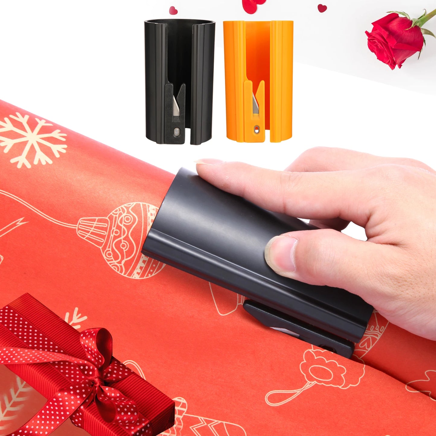 1PC HORN Sliding Wrapping Paper Cutter - Easy-Glide Gift Wrap Trimmer