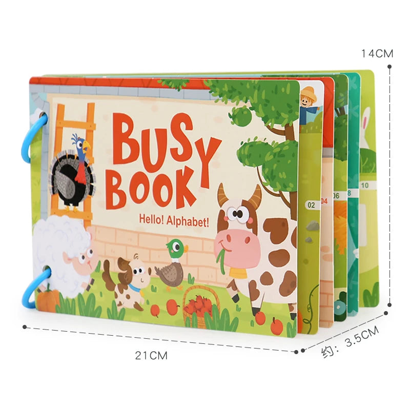 New Montessori Scene Stickers for Children DIY Hand-on Puzzle Reusable