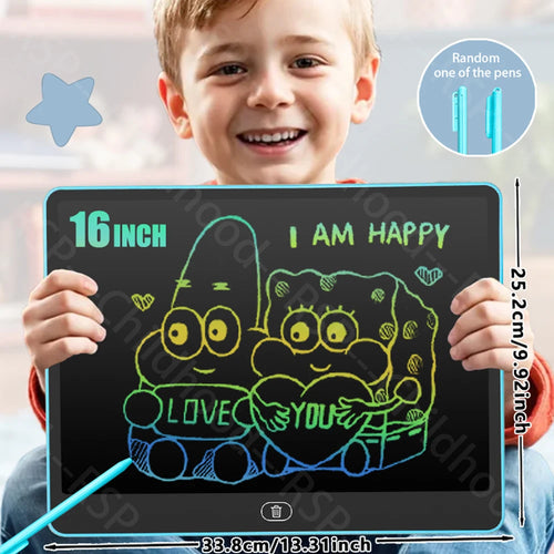11/13/16 Inch LCD Drawing tablet Writing Board Kids Doodle Painting