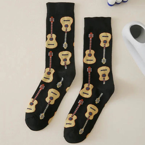1/6 Pairs Cartoon Women Socks Fashionable And Versatile Cute Design