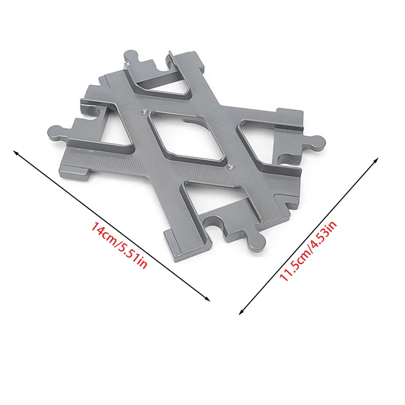 Big Size Building Block Bricks Train Tracks Crossover Parts Switch