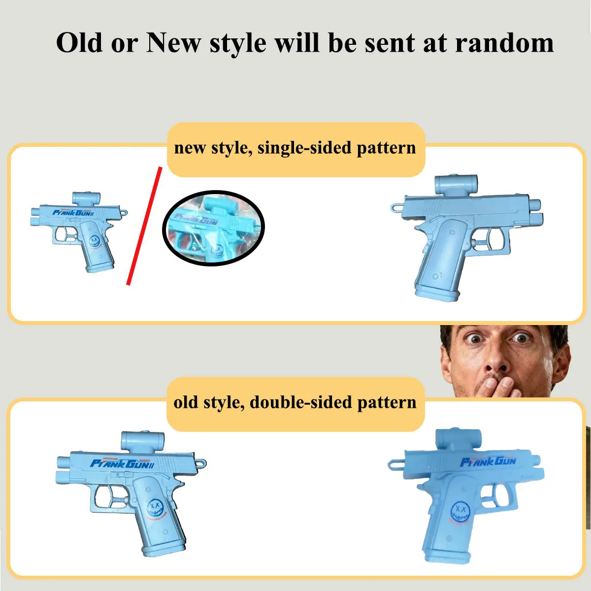 Two-Way Water Gun Prank Water Gun Toy Stress Relief Small Pistol Game