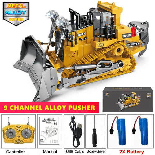 4WD Remote Control Excavator 4x4 Alloy Dump Truck Bulldozer Radio