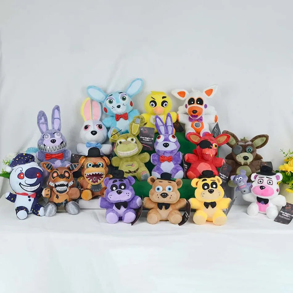 2025New FiveNight At Freddy Fnaf Cute Plush Toys Doll Bonnie Bear Foxy