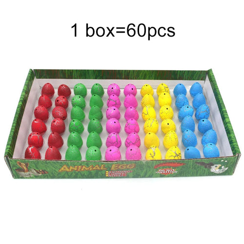 10/20/60pcs Mini Hatching Dinosaur Egg Toy Colorful Cracked Eggs
