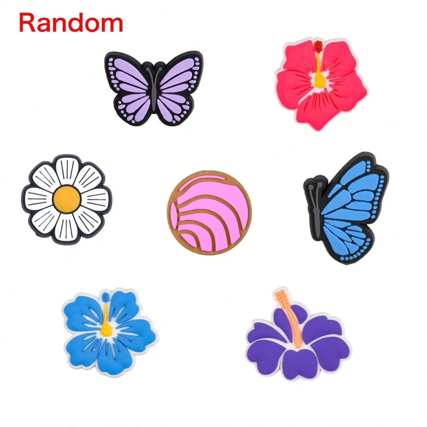 Random 30Pcs Shoe Charms for Croc Sandals, PVC Decorations Accessories