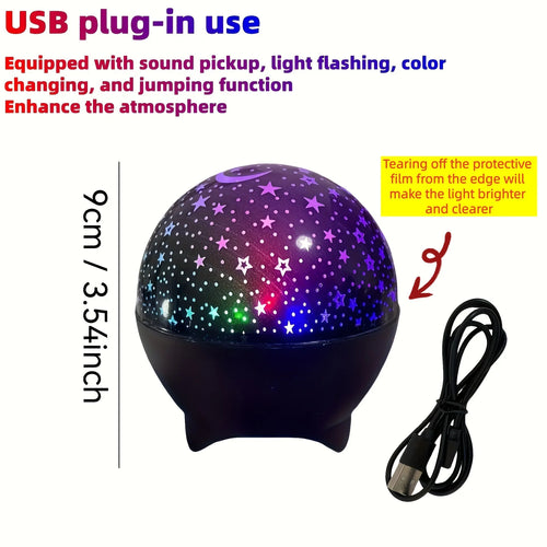 RGB Night Lights LED Projector Light Starry Moon Galaxy Projection