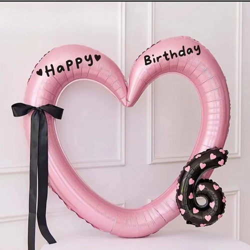 Hollow Out Love Heart Balloon Birthday Party Decoration Cute Love