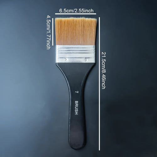 Paint Brush, Flat Bright Paint Brushes Craft Basecoating Paint Brushes