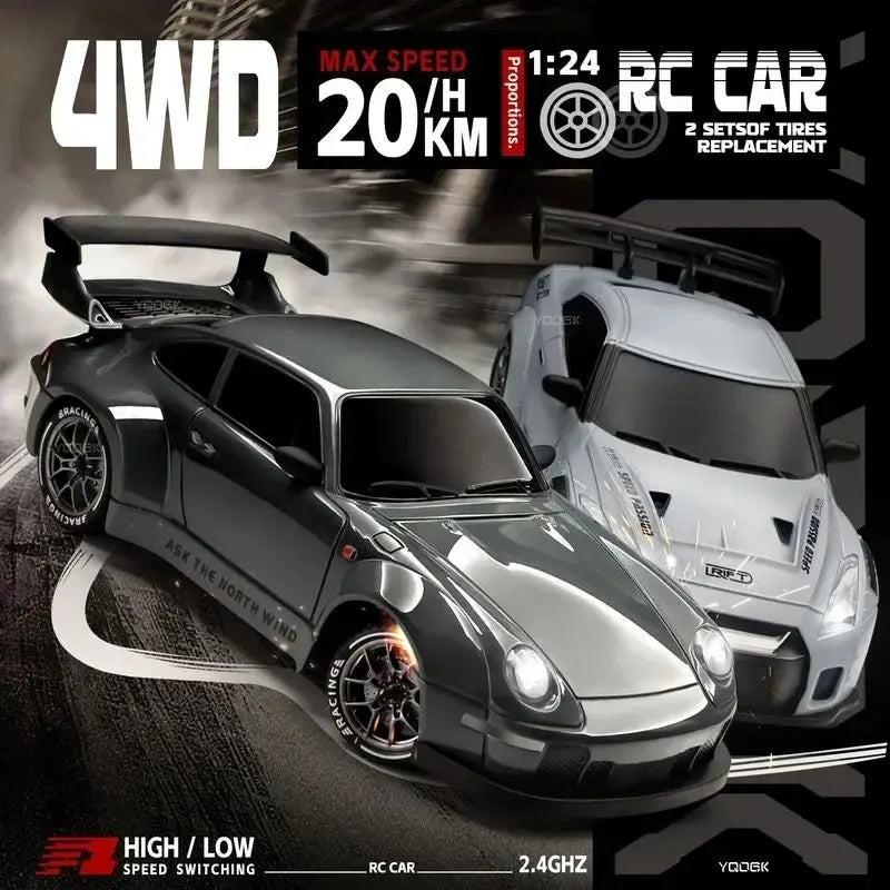 4WD RC Drift Car 2.4GHz 4x4 Racing RTR Radio Truck LED Lights Stunt