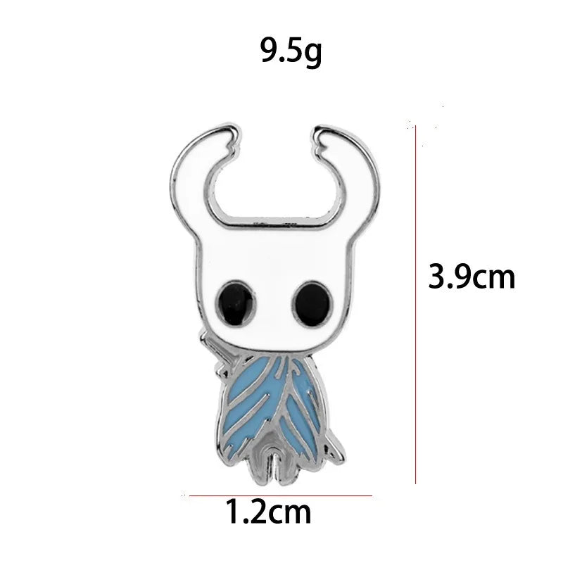 7pcs Hollow Knight Enamel Brooch Cool Character Pins Backpacks