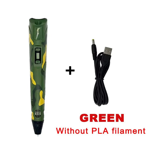 Electronic 3D Printing Pen LED Display Screen Children's 3D Graffiti