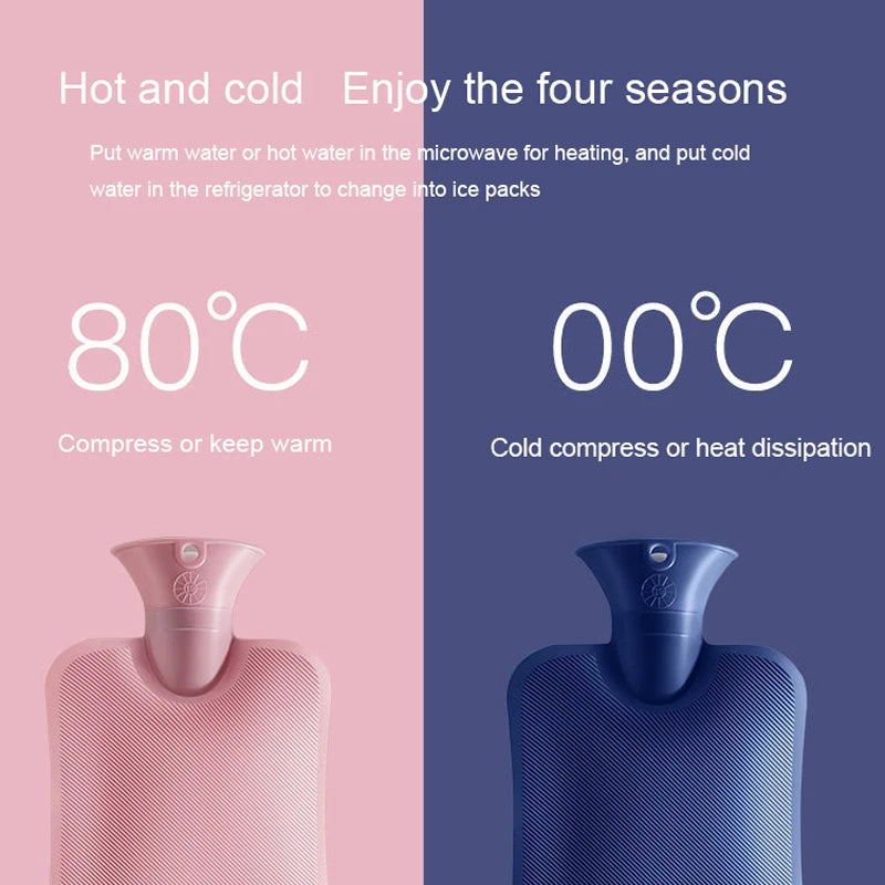 1000/2000Ml Hot Water Bottles Bag Water-filling Hot-water Bag for