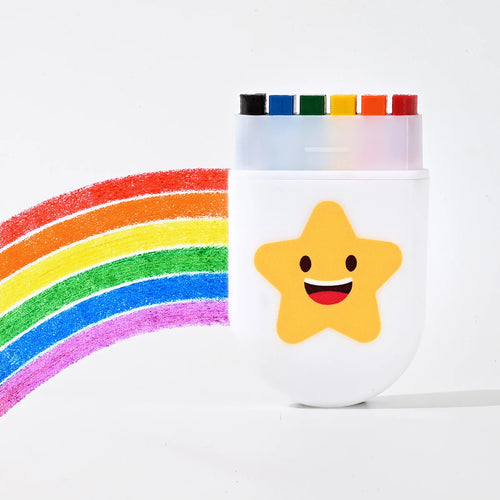 2 Pcs Rainbow Crayon Paint Color Set - Birthday Party Colorful Theme