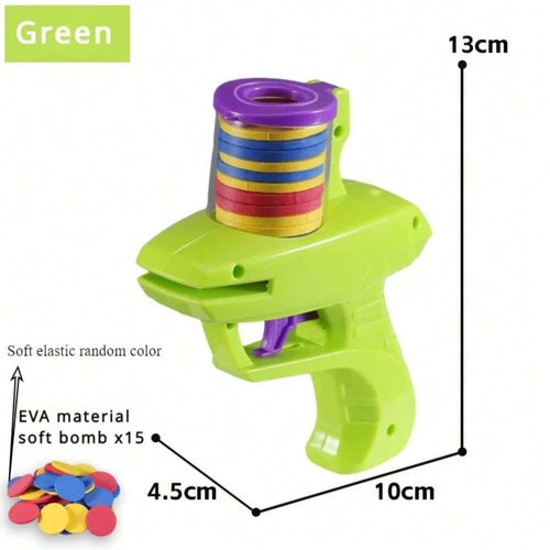 1pc Foam Disc Launcher Flying Disc Handheld Shooter Indoor Shooting
