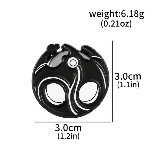 7pcs Hollow Knight Enamel Brooch Cool Character Pins Backpacks
