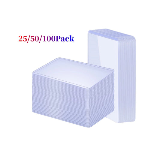 3" x 4" Clear Regular Toploaders for Cards with Card Sleeves Bundle