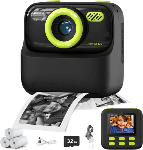 AMORUS Kids Camera Instant 1080P HD Dual Lens Selfie Digital Camera