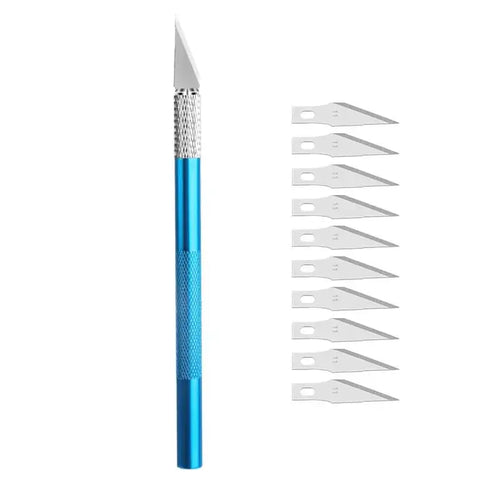 Fniiva Engraving Cutter with 5pcs Blade Metal Handle Craft Carving