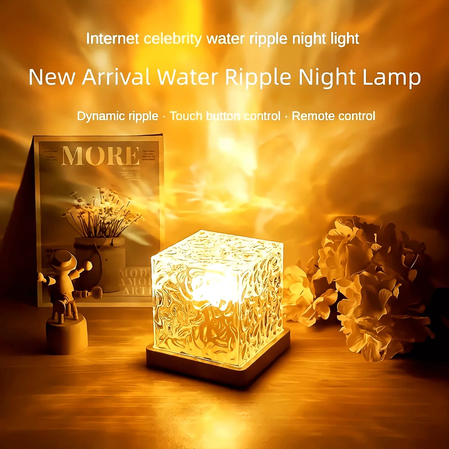 16Colors Ocean Wave Aurora Projector Light Touch LED Night Light