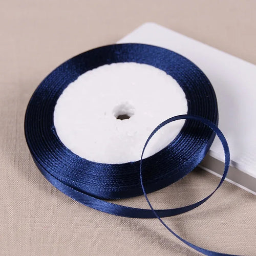 25Yards 6mm Silk Satin Ribbons for Crafts Bow Handmade accessories for