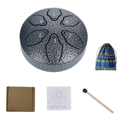 Steel Tongue Drum Portable Rain Drum Hand Pan Drum Percussion Musical
