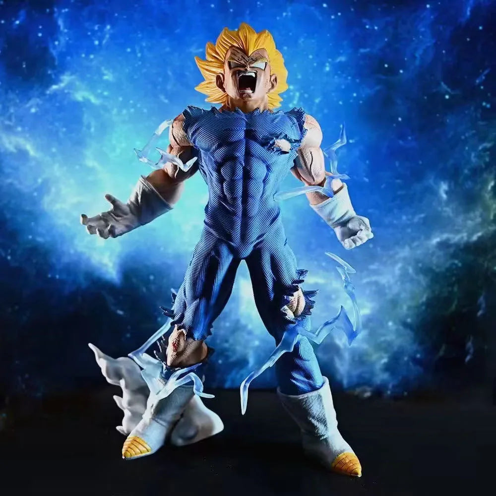 27cm Dragon Ball Z Majin Vegeta Anime Figure Self-destruct Super