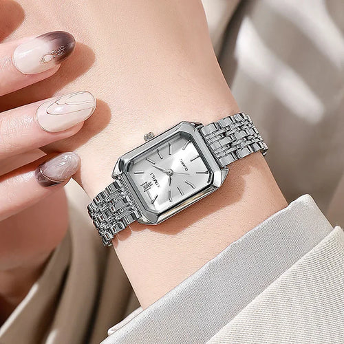 2025 Hot Brand Stainless Steel Strap Watch Women Luxury Gift Quartz