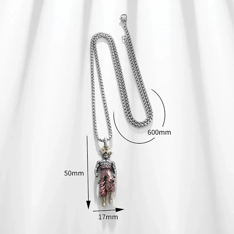 Dragon Ball Son Goku Metal Necklace Anime Characters Men Women Retro