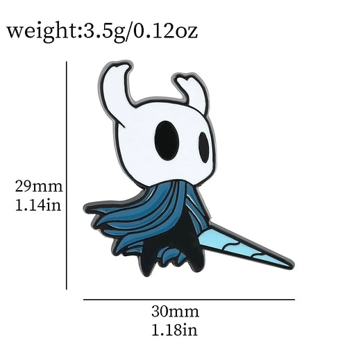 Hollow Knight Enamel Pins Cute Cartoon Metal Brooch Game Jewelry Badge