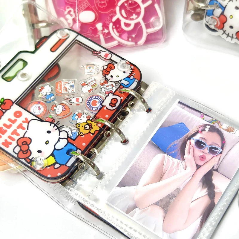 New Cute Kitten Folding Clip For 3-Inch Celebrity Card Album Diy
