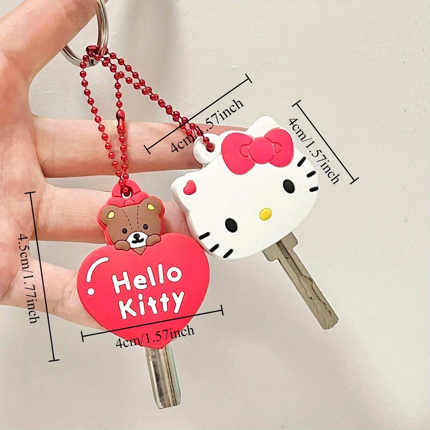 Kawaii Sanrio Hello Kitty Silicone Key Dustproof Protective Cover