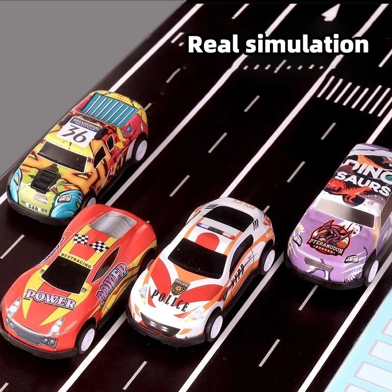 Gift box version: 48-piece alloy car set, children's toy car, tin car,