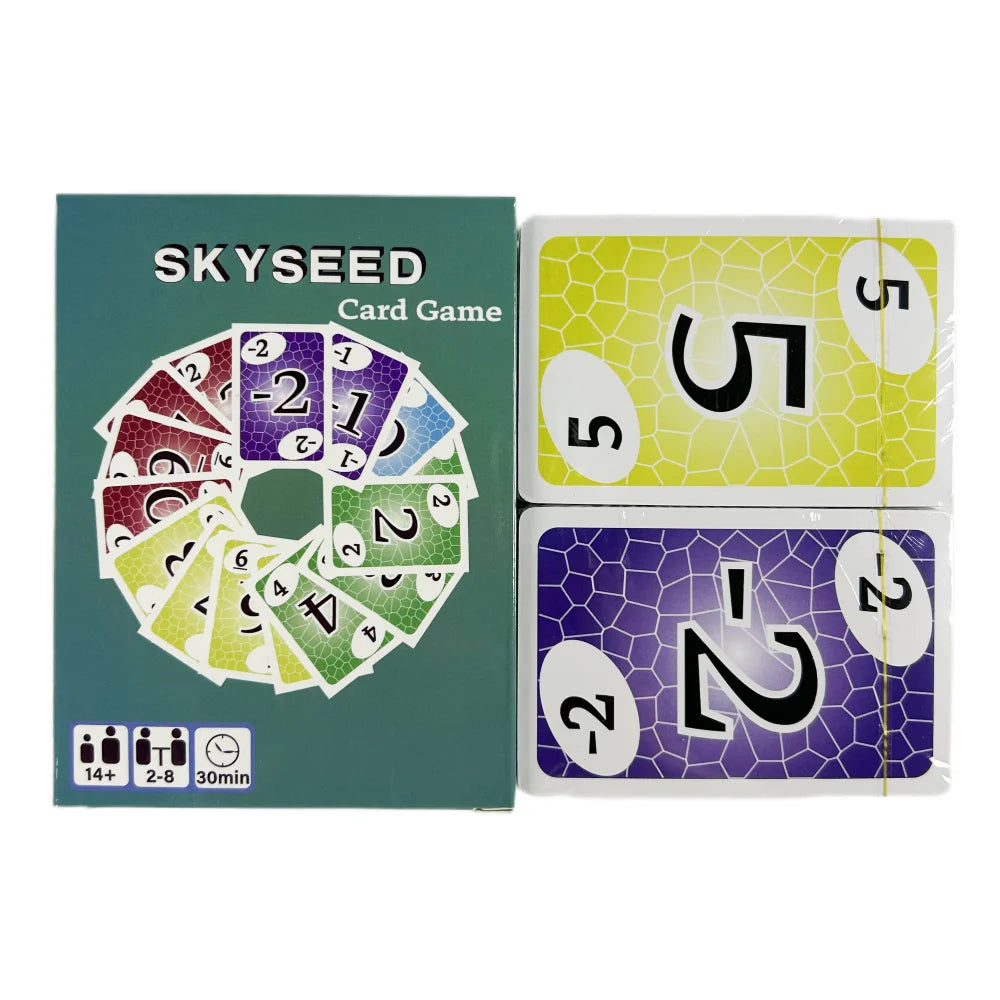 Skyseed Card Game 150 Playing Cards Board Game Deck Fun Exploration