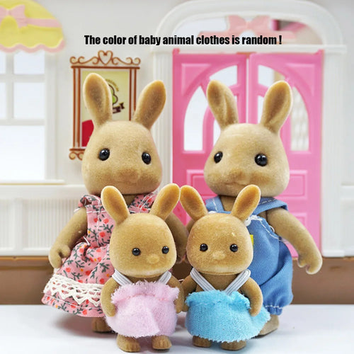 Rabbit Doll 1/12 Micro Dollhouse Reindeer Sheep Elephant Squirrel