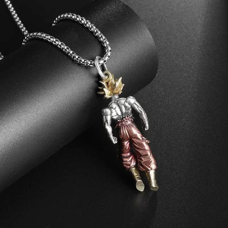Dragon Ball Son Goku Metal Necklace Anime Characters Men Women Retro