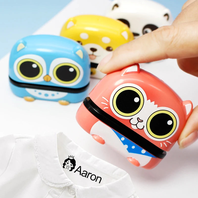 ‌Personalized Baby Name Stamp Set - Custom Waterproof Ink Seal for