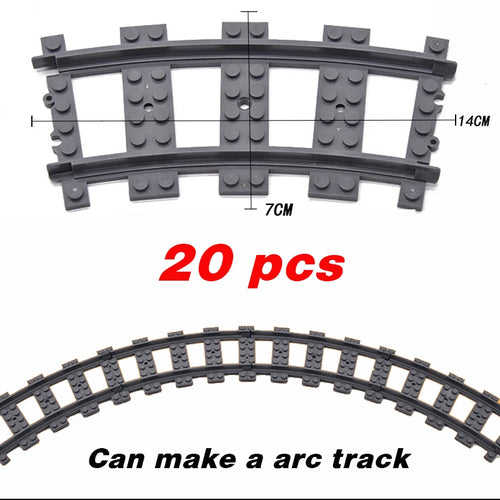 NEW City Trains Flexible Tracks Soft Straight Curved Rails Switch