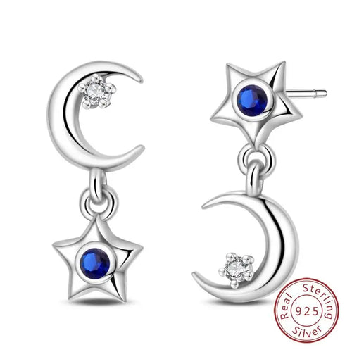 Hot 925 Sterling Silver Earrings Charm Simple Shining Lotus Zircon