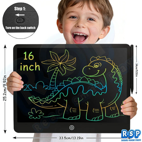16/12/10.5/8.5Inch LCD Writing Tablet Color Drawing Board Doodle