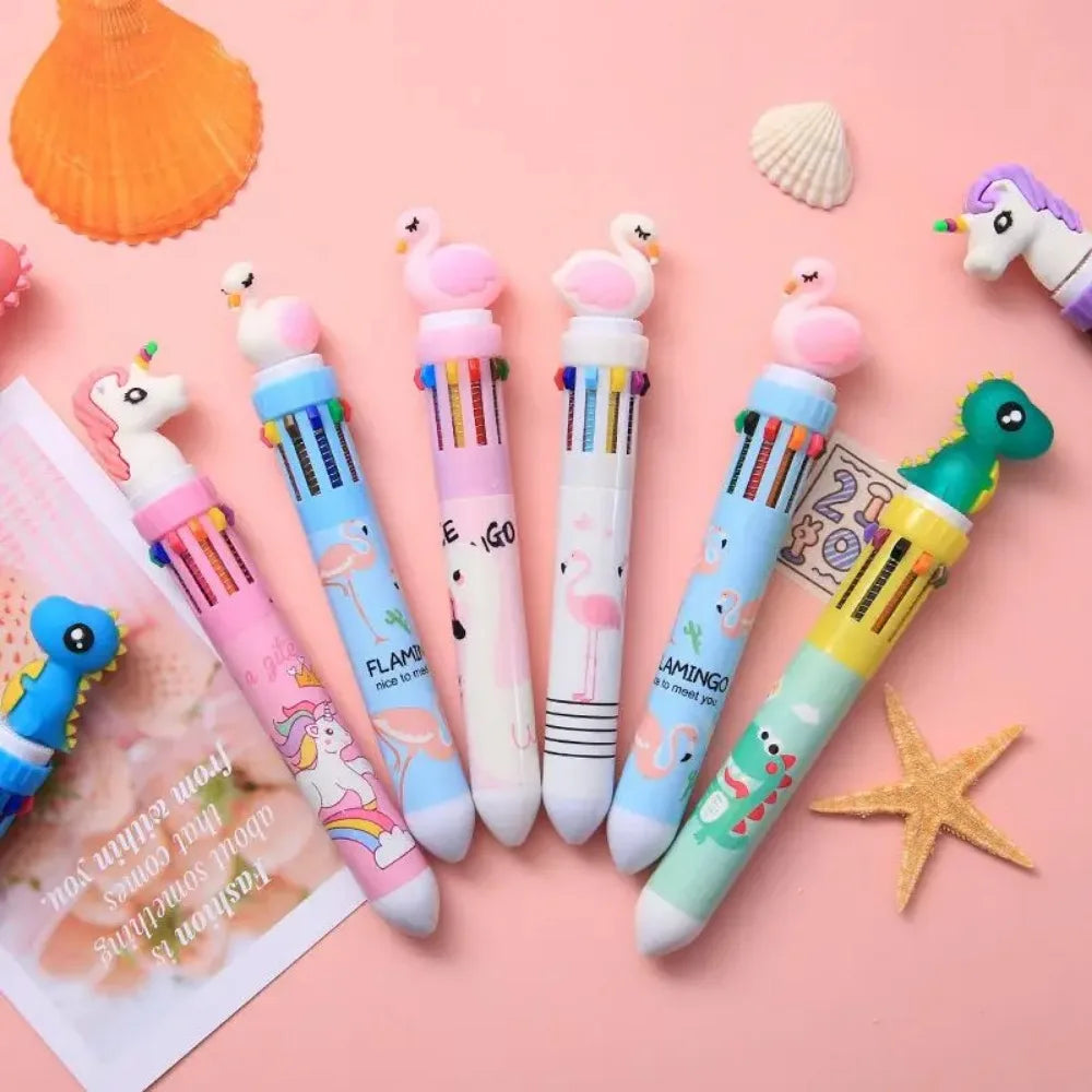 5-20 Pcs10 Color Cartoon Pen Kids Gifts Birthday Party Children's