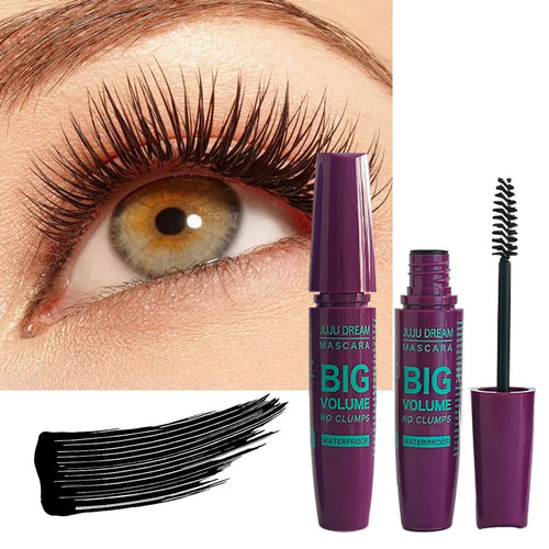 4D Black Mascara - Long-Lasting, Volumizing & Curling for All Skin