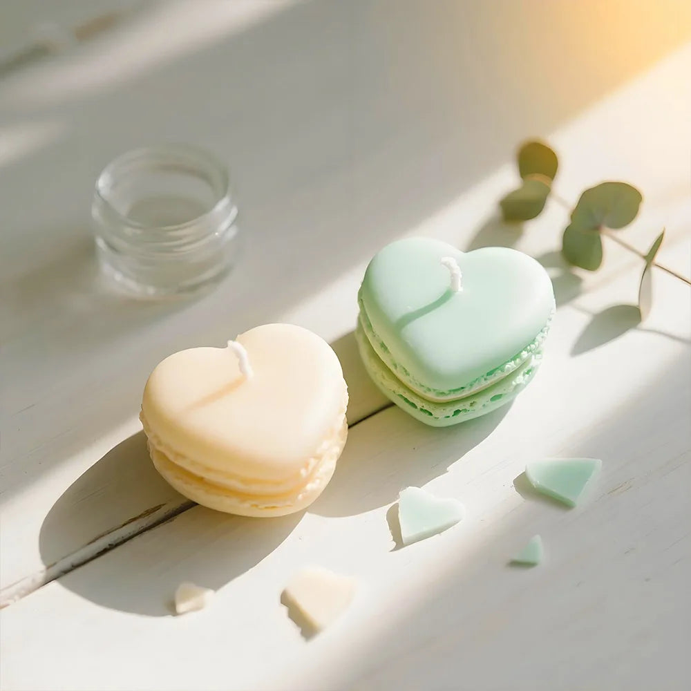 Macaron 3D Silicon Mold for Candle Soap Making Fondant Cake Molds